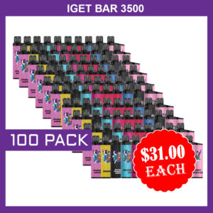 IGET BAR – 3500 PUFFS – 100 PACK